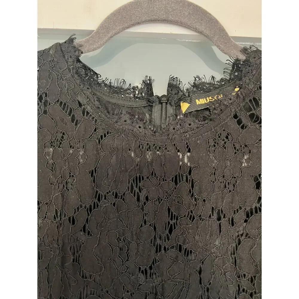 Miusol Women's Floral Lace Slim Evening Cocktail Lined Mini Dress Size Medium - Picture 9 of 14